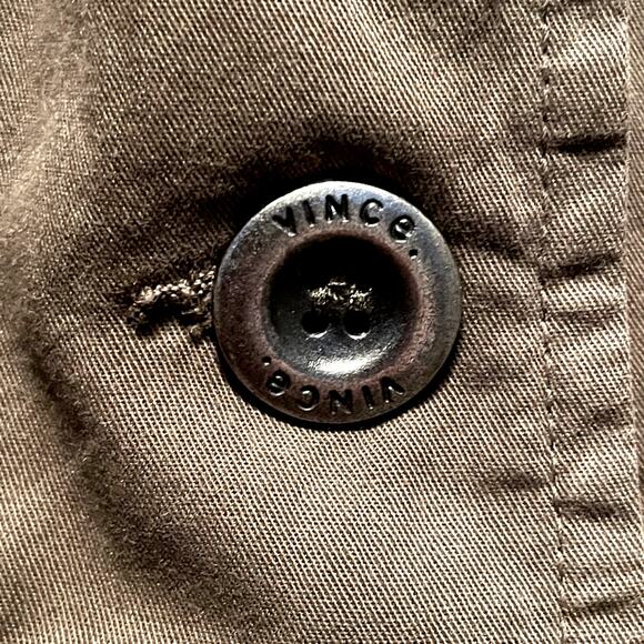 Vince Military Utility Olive Blazer Jacket size 6 - Picture 6 of 7